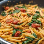 One-Pot Spinach Tomato Pasta