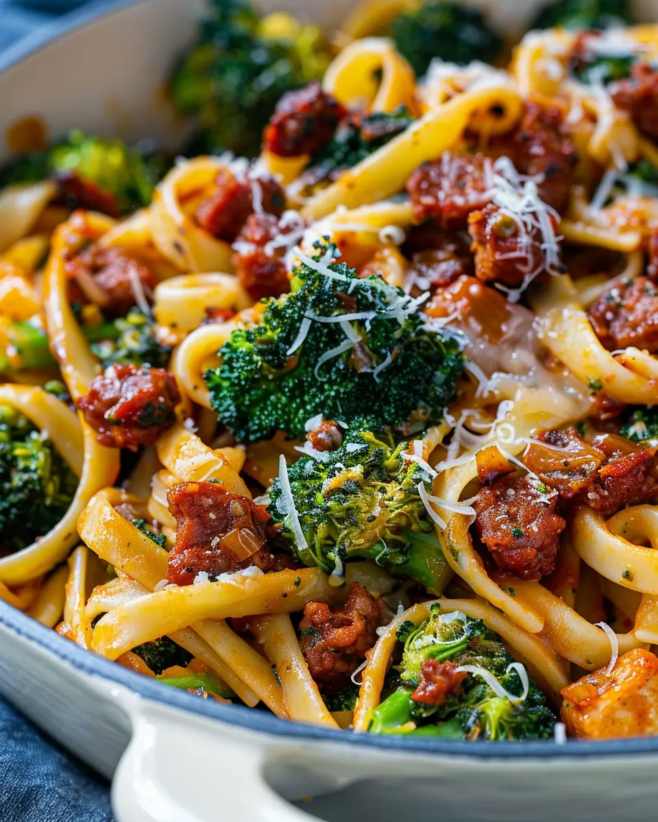 Broccoli Chorizo Pasta: A Quick and Flavorful Weeknight Delight