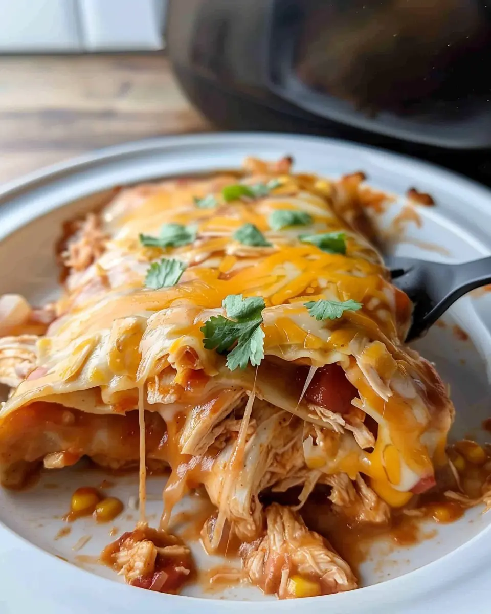 Crockpot Chicken Enchilada Casserole: Easy, Flavorful Comfort Food
