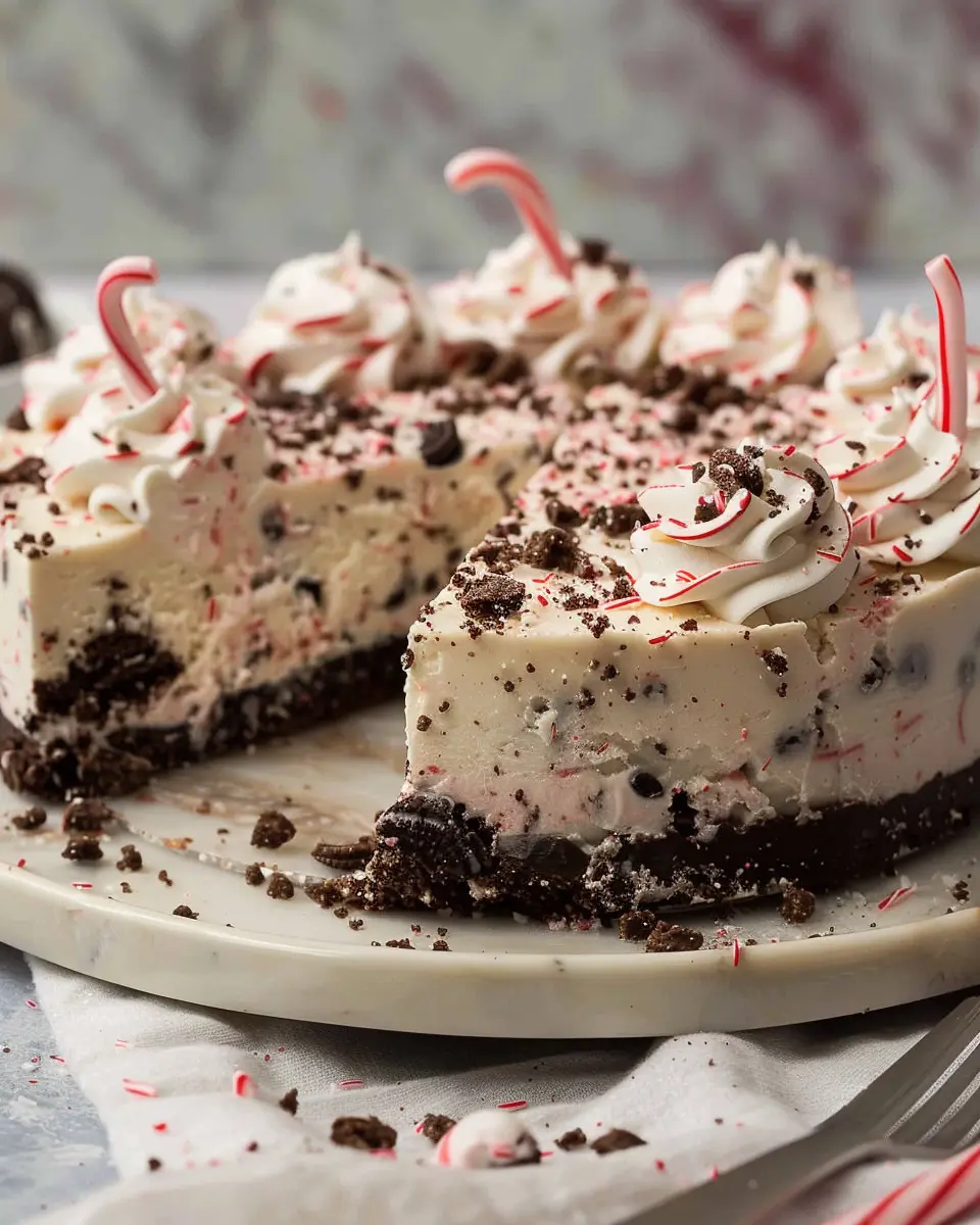 No Bake Peppermint Oreo Cheesecake: The Best Holiday Treat