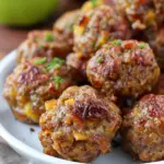 Savory Apple Sausage Balls
