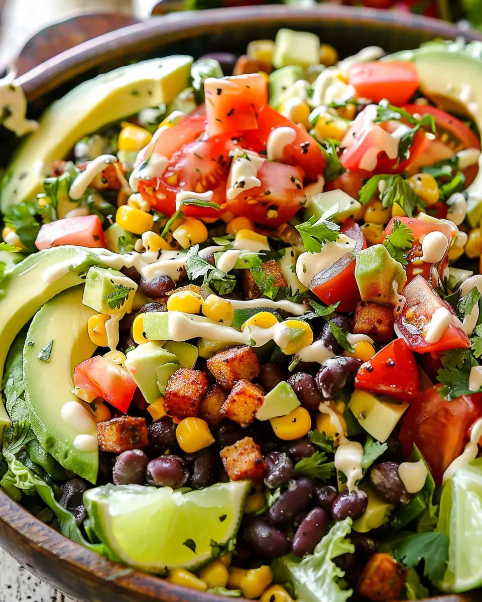 Mexican Salad Made Easy: Fresh Flavors with Turkey Bacon and Chicken Ham