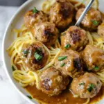 Easy Meatballs in Dijon Gravy