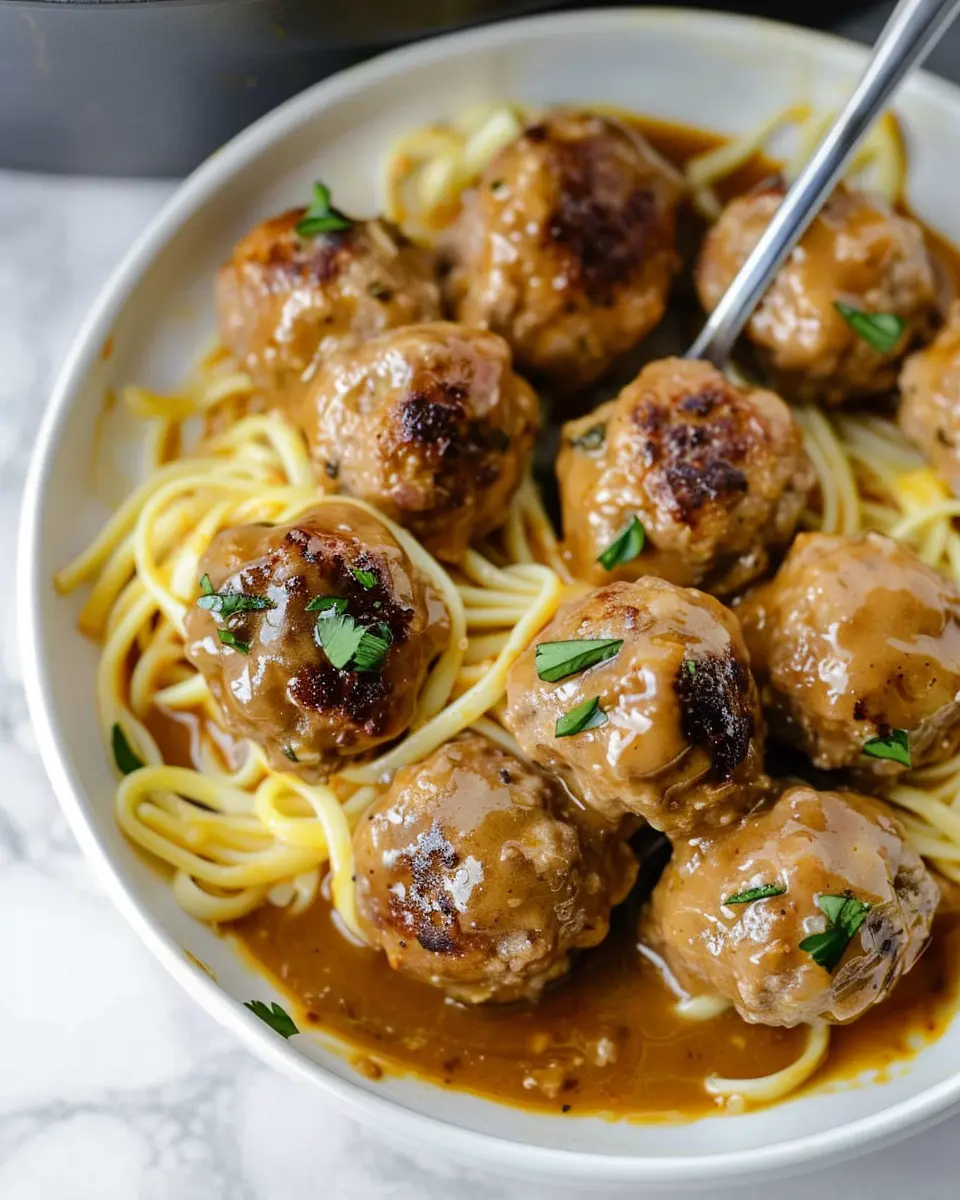 Easy Meatballs in Dijon Gravy: A Cozy Comfort Food Delight