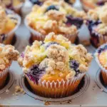 Bakery Style Lemon Blueberry Streusel Muffins