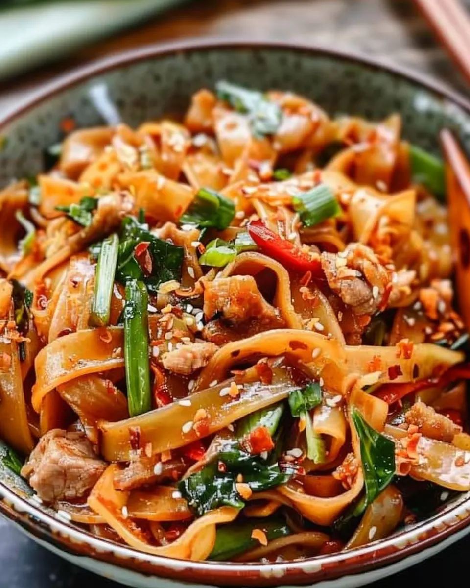 Drunken Noodles: The Best Easy Recipe with Turkey Bacon and Beef