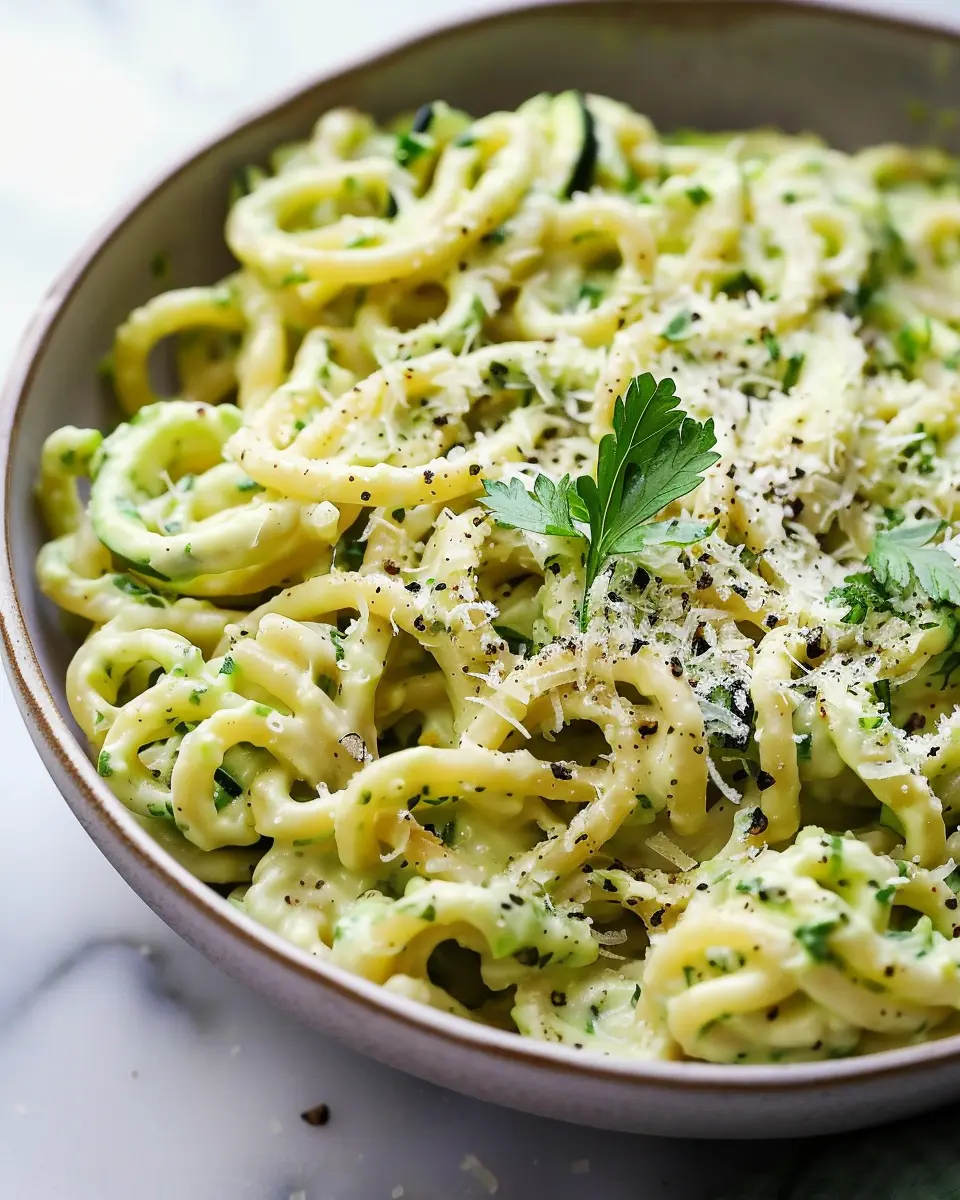 Creamy Zucchini Pasta with Turkey Bacon: A Deliciously Easy Dish