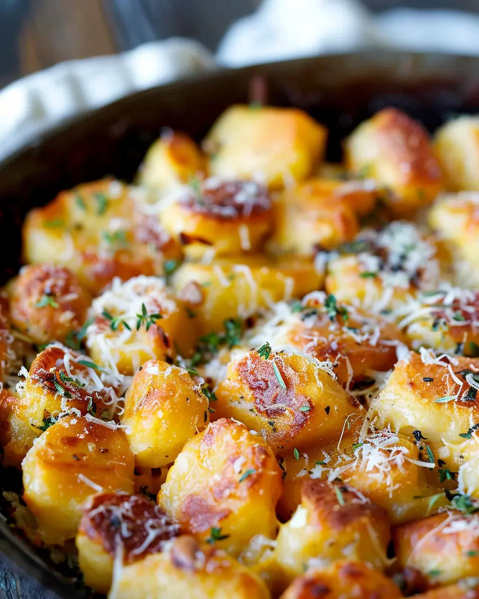 Baked Pumpkin Gnocchi: A Cozy, Cheesy Delight with Thyme
