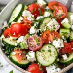 Greek Cucumber Tomato Feta Salad