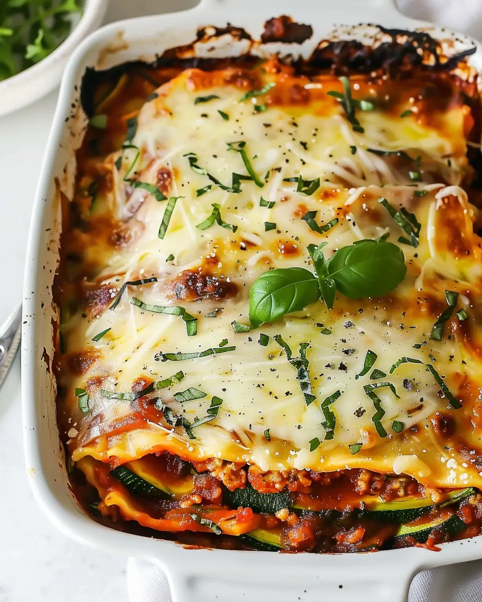 Zucchini Lasagna: Easy Recipe with Turkey Bacon and Chicken Ham